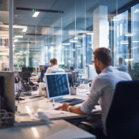 Itinai.com it company office background blured photography by 41bad236 c948 453e 803a 7165a764e0bf 2