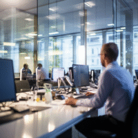 Itinai.com it company office background blured photography by a4b45723 df9d 4684 b150 bb2c5790acc8 3