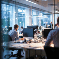 Itinai.com it company office background blured photography by d266ecb7 1141 4fd8 a45e d7242fbf1e9e 3